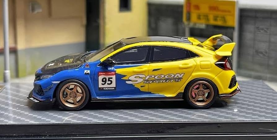 ミニカー 1/64 YM MODEL FK8 1/64 YM Model Honda Civic Type R FK8 Spoon Sports Gree